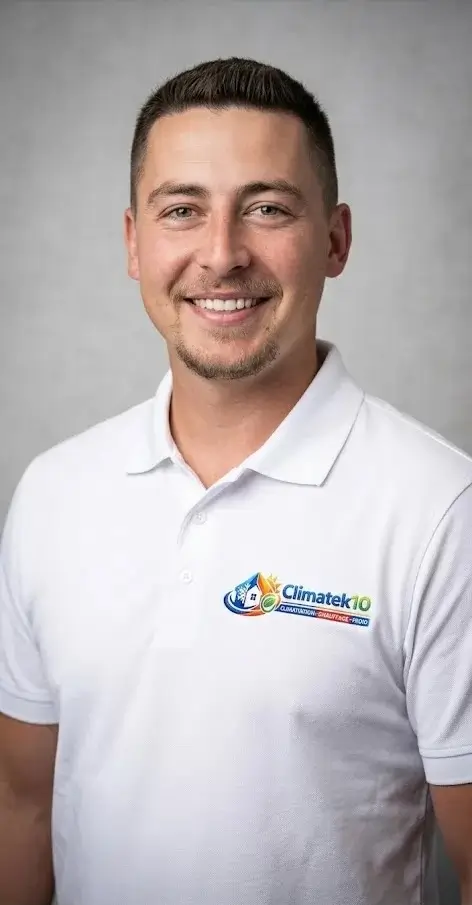 Antoine, fondateur de Climatek10, installateur de pompes à chaleur dans l'Aube